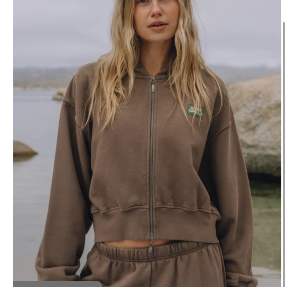 Daily Drills Chocolate Brown Zip-Up Hoodie